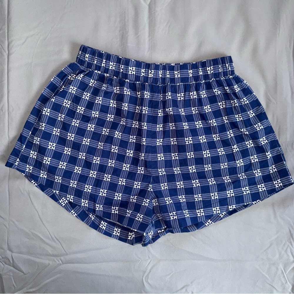 Hawaii's Finest Blue Plaid Women's Shorts